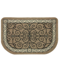 Pilgrim 28.5” x 46” Eastly Scroll Non-Slip Back Rectangular Hearth Rug | PG-19637