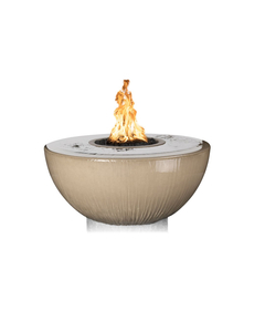 Sedona 38" 360° Round Concrete Fire and Water Bowl