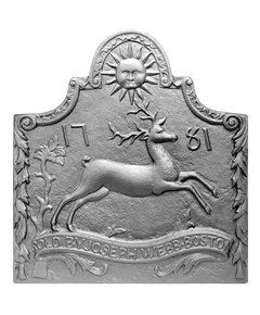 Antique Joseph Webb Stag Design Pennsylvania Fireback