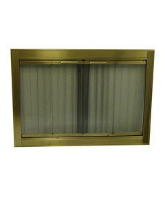 Genesis Antique Brass Fireplace Door