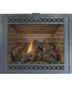 Blacksmith Fixed Screen Direct Vent Refacing shown with natural clear finish