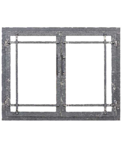 Allegheny Masonry Fireplace Door with Clear Natural Finish
