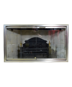 LF42U | LF42BG Brushed Satin Nickel Martin Fireplace Door
