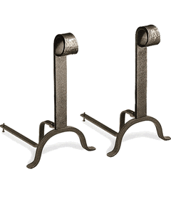 Colonial Wrought Iron Andirons