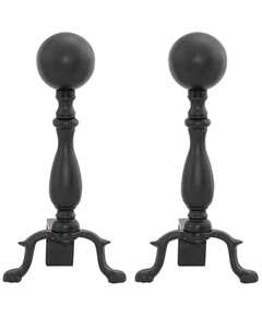 Ball Andirons with Short Shank