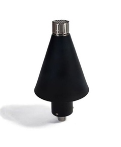 Black Cone Manual Light Tiki Torch