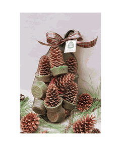 Twelve Goods of the Woods Pine Cone Fire Starters in a Mesh Bag