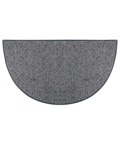 Goods of the Woods 48” x 27” Andiron Grey Wool Half-Round Hearth Rug