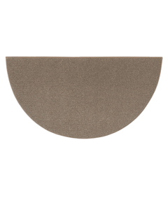 Goods of the Woods 48” x 27” Andiron Brown Wool Half-Round Hearth Rug