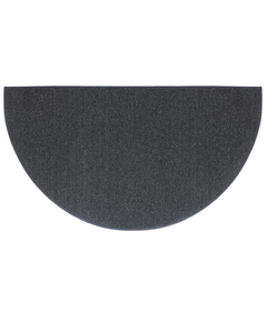 Goods of the Woods 48” x 27” Cottage Charcoal Half-Round Hearth Rug