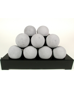 20 Inch ALTERNA FireBalls Set with Vent Free Black Burner
