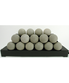 30 Inch ALTERNA FireBalls Set with Vent Free Black Burner