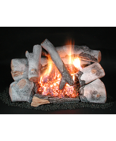 Birch Evening Embers Double Burner Vent Free Gas Log Set