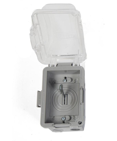 Keyed Switch with Exterior Grade Single Gang Box and Bubble Cover