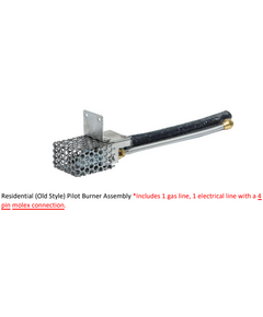 Fire By Design 12" Long Pilot Burner Assemblies Residential Electronic Ignition System | 24VAC (OLD STYLE 1 Gas Line (4 Pin)