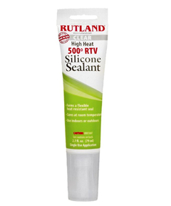 Rutland Clear 500 Degree RTV High Heat Silicone 2.7oz