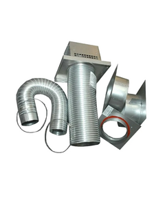 Empire 5" x 8" Direct Vent Thru-the-Wall Top/Rear Vent Kit With 48" Flex