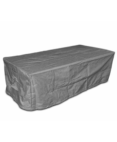 60 Inch x 30 Inch Rectangular Grey Vinyl Fire Pit Cover For Olympus 60 Inch Rectangular Fire Pit Table