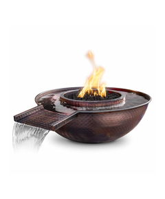 Sedona 27" Hammered Copper Fire and Water Gravity Spill Bowl
