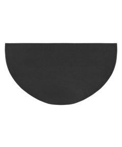 Goods of the Woods 60” x 32” Guardian Black Half-Round Hearth Rug