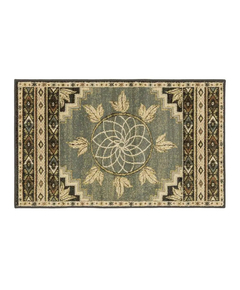 Goods of the Woods 50” x 30” Vista Ancient Green Olefin Hearth Rugs