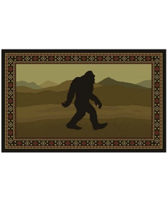 Goods of the Woods 50” x 30” Vista Sasquatch Olefin Hearth Rugs