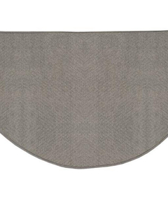 Goods of the Woods 48” x 27” Stream Pewter Nylon Half-Round Hearth Rug