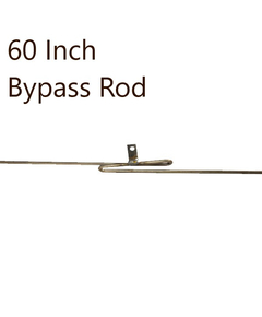 60 inch steel bypass rod for fireplace mesh curtains