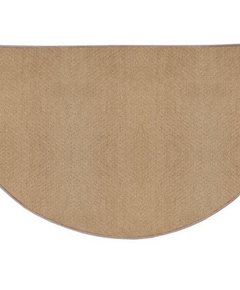 Goods of the Woods 48” x 27” Stream Brown Nylon Half-Round Hearth Rug