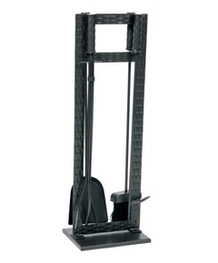 Tool Set is made of black steel with Weave Design, 5 pieces