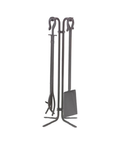 Tool Set includes 5 pieces, made of natural wrought iron, 28" high
