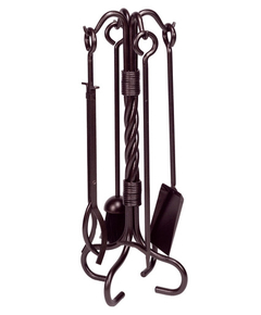 Tool Set is made of twist iron, bronze color, 5 pieces