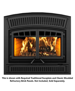 Ventis HE350 Zero Clearance Wood Fireplace front view