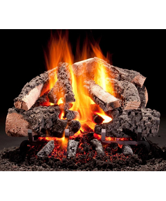 Hargrove 21 Inch Rustic Timbers Vented See Thru Log Set With Optional Burner & Valve