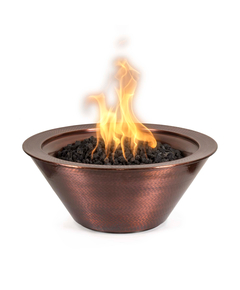 The Outdoor Plus Cazo Round Hammered Copper Fire Bowl