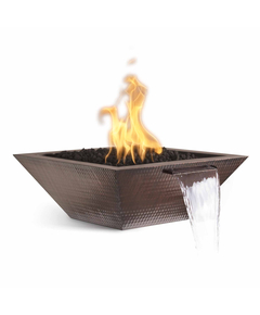 The Outdoor Plus Maya Hammered Copper Fire and Water Bowl