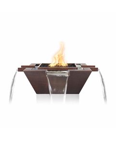 The Outdoor Plus Maya 4-Way Spill Copper Fire and Water Bowl