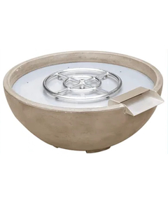True Flame 30" Adobe GFRC Gas Fire Bowl TF-GFRC-FBW-30