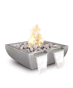 The Outdoor Plus Avalon Twin Spill Stainless Steel Fire and Water Bowl