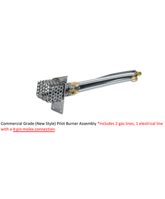 Fire By Design 30" Long 2019 Pilot Burner Assembly Commercial Grade | 24 VAC - 2 Gas Lines (4 PIN)