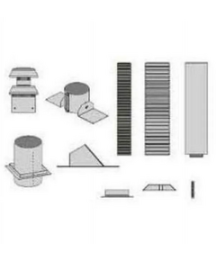 Empire Direct Vent Horizontal 4" x 7" Diameter x 36" Long Flexible Vent With Vinyl Siding Kit