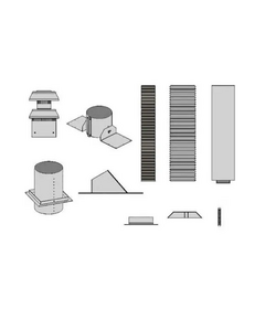 Empire Vertical Fireplace Direct Vent Kit