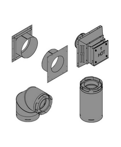 Empire Top Vent Kit For 4" x 6 5/8" For 5" to 7" Wall Thickness