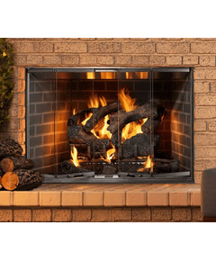 Outdoor Lifestyle Cottagewood 36" Outdoor Wood-Burning Fireplace with Gray Traditional Refractory - ODCTGWD