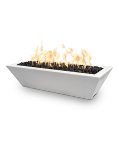 The Outdoor Plus Maya Linear GFRC Concrete Fire Bowl