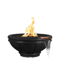 The Outdoor Plus Roma Round GFRC Concrete Fire and Water Bowl