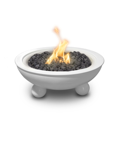 The Outdoor Plus Sedona Round Powder Coated Fire Bowl with Round Legs