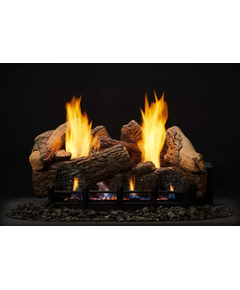 Monessen Berkley Oak Ceramic Fiber 30" Ventless Gas Log Set