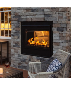 Outdoor Lifestyle Twilight Modern 36" Indoor/Outdoor See-Through Contemporary Gas Fireplace - TWILIGHT-MD-IFT