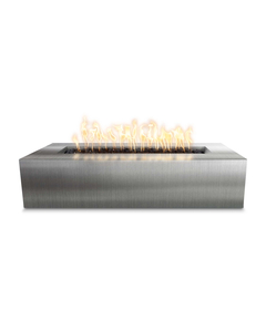 The Outdoor Plus Regal Rectangular Stainless Steel Fire Pit